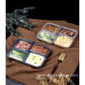 Disposable plastic take away lunch box/food container